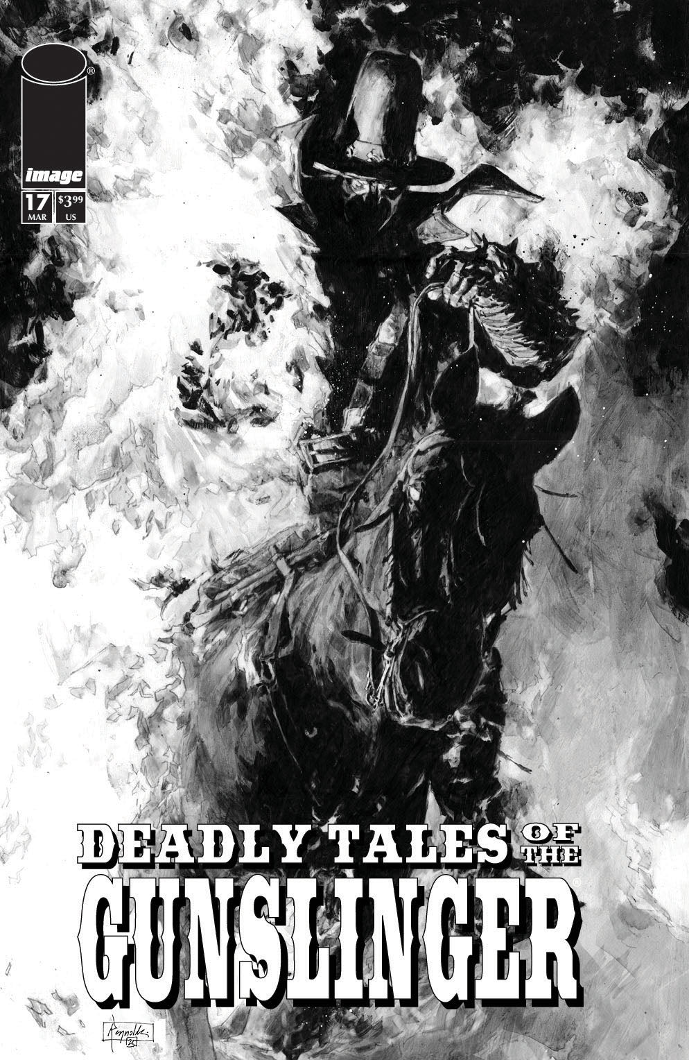DEADLY TALES OF THE GUNSLINGER SPAWN #17 CVR B PATRIC REYNOLDS B&W VAR (12 Aug Release)