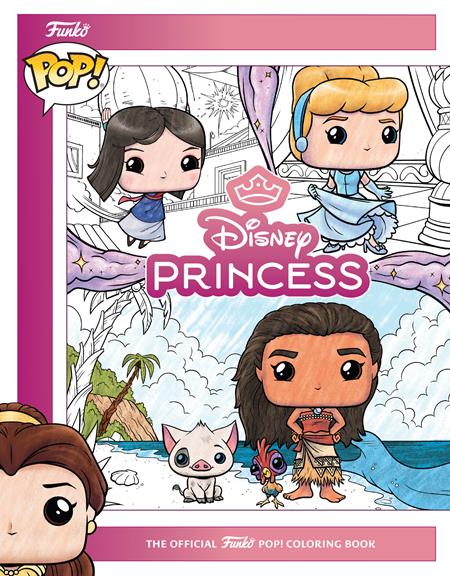 DISNEY PRINCESS HC THE OFFICIAL FUNKO POP COLORING BOOK (Backorder, Allow 4-5 Weeks)