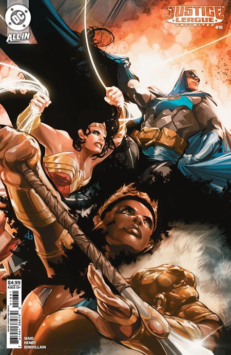 JUSTICE LEAGUE UNLIMITED #18 CVR C DON AGUILLO CARD STOCK VAR (DC K.O.) (Backorder, Allow 4-5 Weeks)