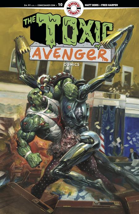 TOXIC AVENGER COMICS #10 CVR A FRED HARPER (MR) (Backorder, Allow 4-5 Weeks)