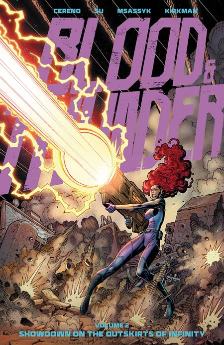 BLOOD & THUNDER TP VOL 02 SHOWDOWN ON THE OUTSKIRTS DIRECT MARKET EXCLUSIVE ARTHUR ADAMS & MSASSYK CVR (MR) (Backorder, Allow 4-5 Weeks)