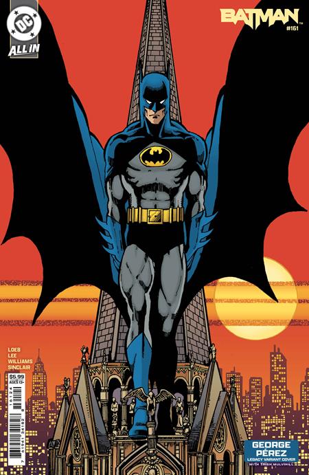 BATMAN (2016) #161 CVR E GEORGE PEREZ LEGACY CARD STOCK VAR (Backorder, Allow 4-5 Weeks) | DC COMICS | Comicbookeroo