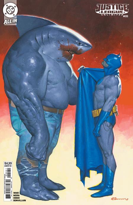 JUSTICE LEAGUE UNLIMITED #20 CVR D FABRIZIO DE TOMMASO CARD STOCK VAR (Backorder, Allow 4-5 Weeks)