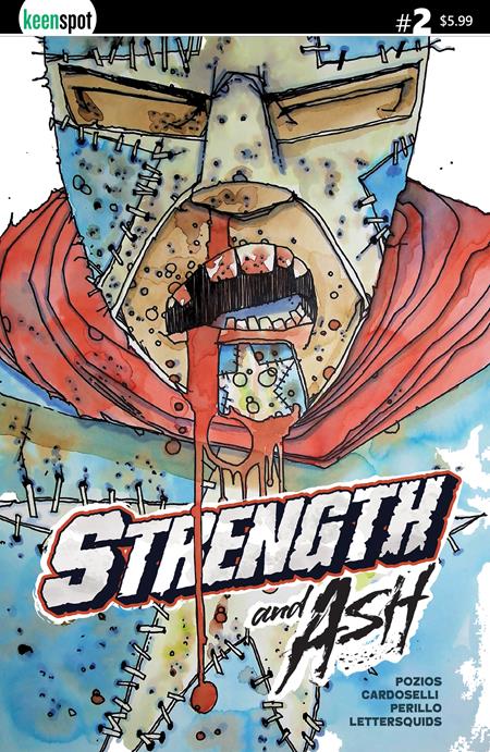 STRENGTH & ASH #2 CVR A STEFANO CARDOSELLI & FRANCESCA PERILLO RED WHITE & BLUE (Backorder, Allow 4-5 Weeks)