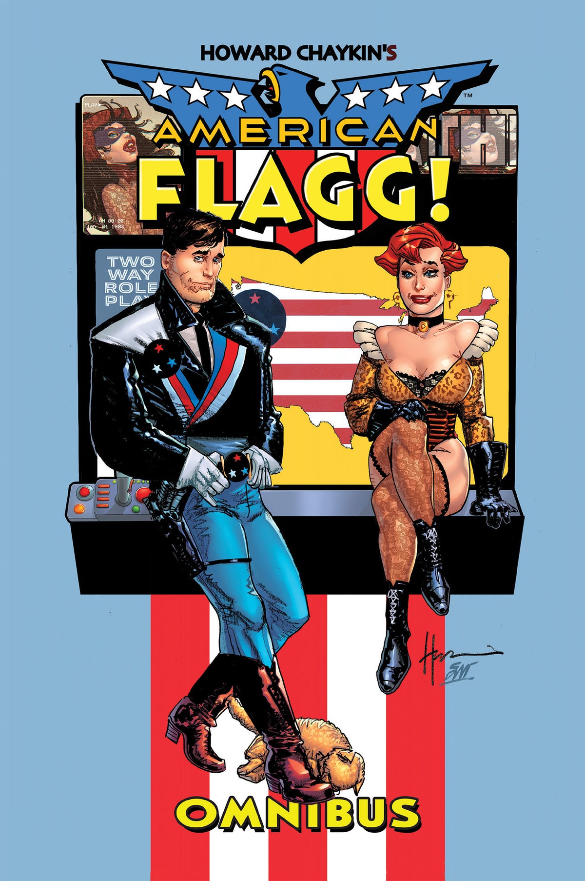 HOWARD CHAYKINS AMERICAN FLAGG OMNIBUS HC (MR) | IMAGE COMICS | Comicbookeroo