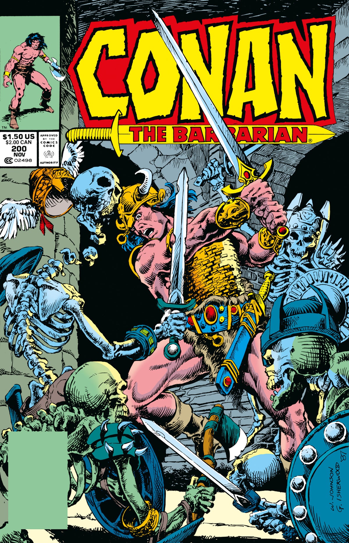 CONAN THE BARBARIAN THE ORIGINAL COMICS OMNIBUS VOL 08 REGULAR EDITION W JOHNSON & GEOFF ISHERWOOD (MR) | TITAN COMICS | Comicbookeroo