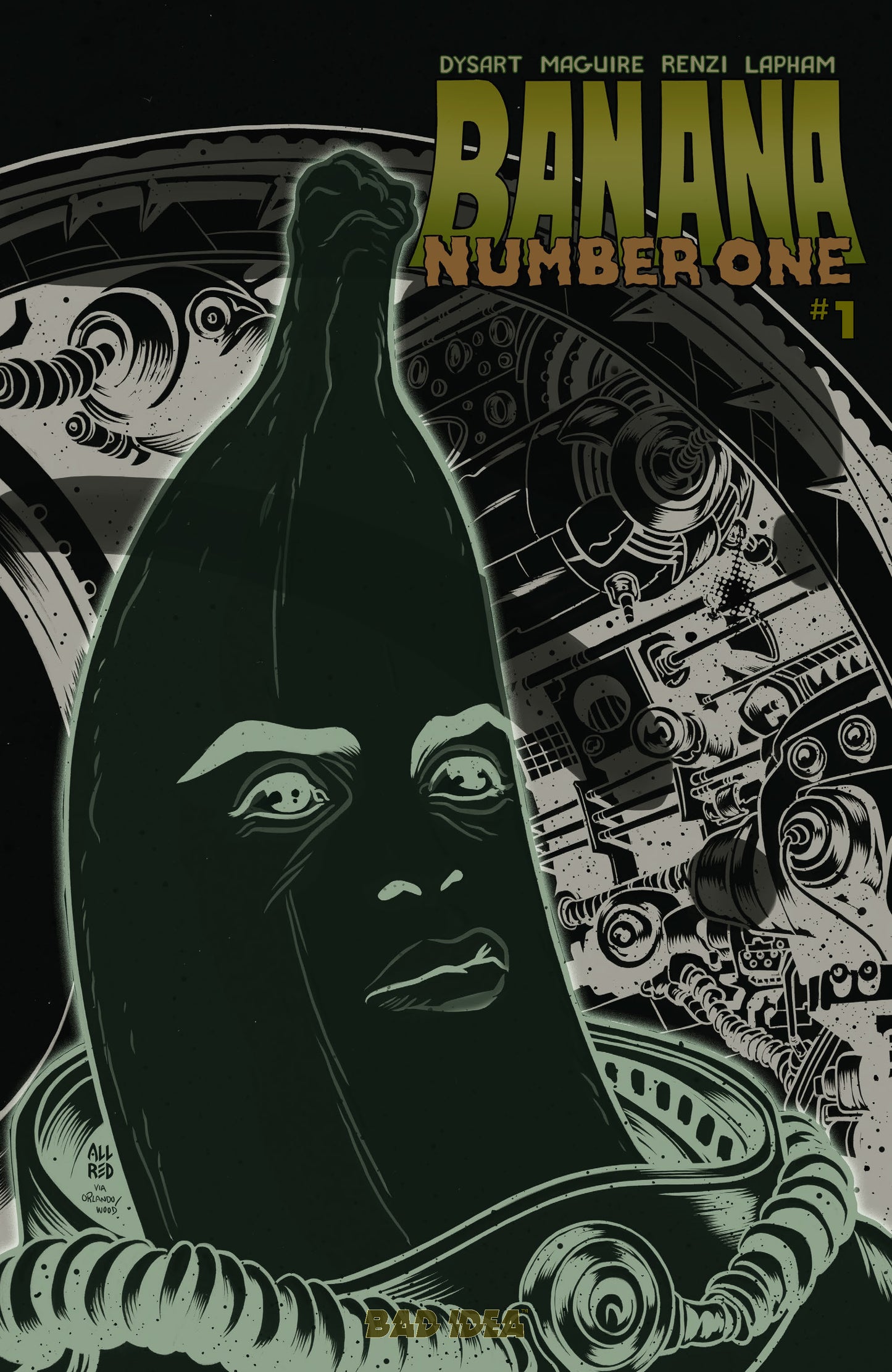 BANANA NUMBER ONE #1 (ONE SHOT) CVR E MICHAEL ALLRED GLOW IN THE DARK VAR (15 Jul Release)