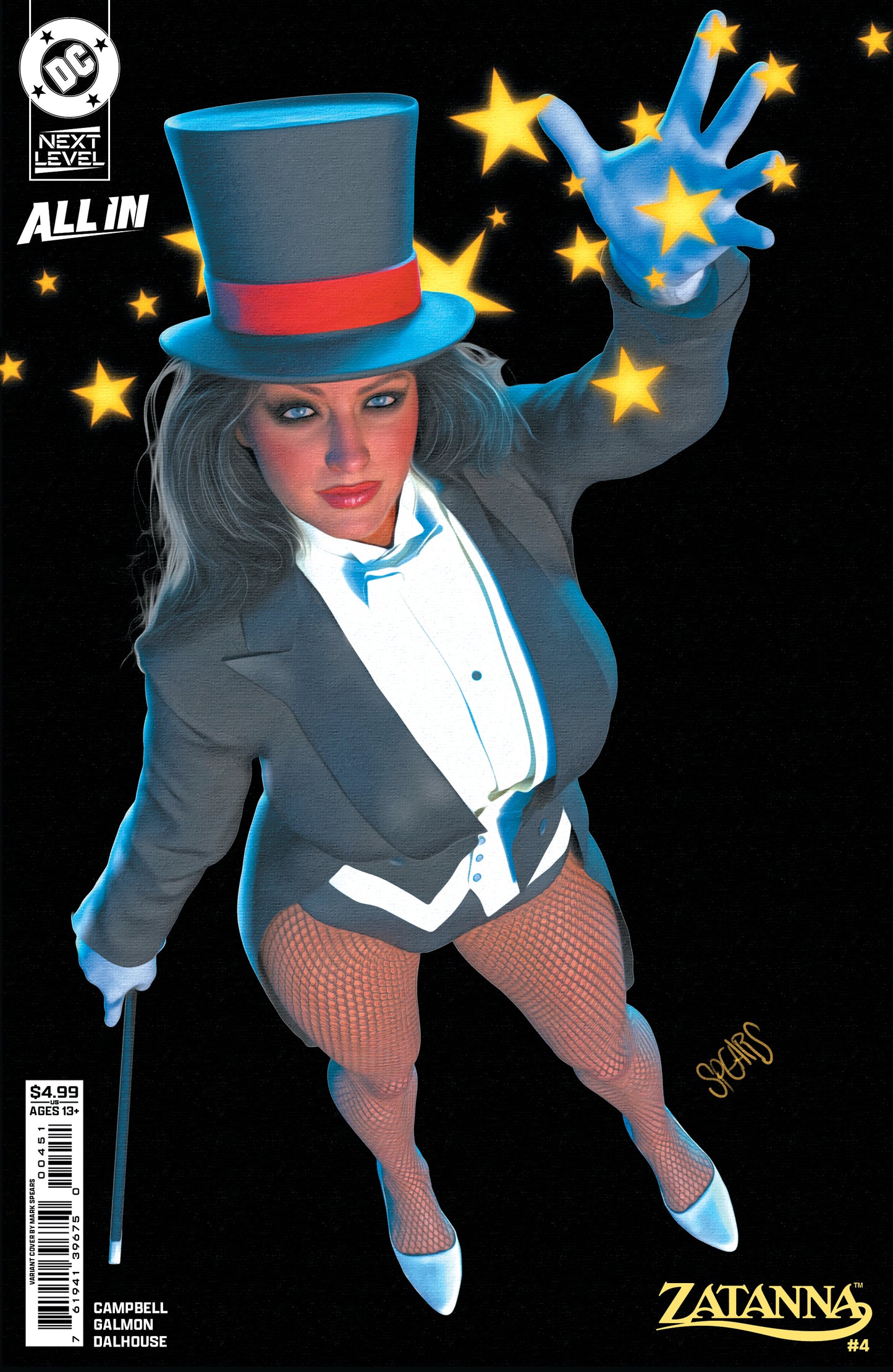 ZATANNA (2026) #4 CVR E MARK SPEARS CARD STOCK VAR (22 Jul Release)