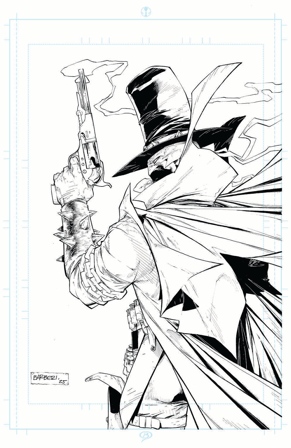 GUNSLINGER SPAWN #56 CVR B CARLO BARBERI RAW ART VAR (22 Jul Release)