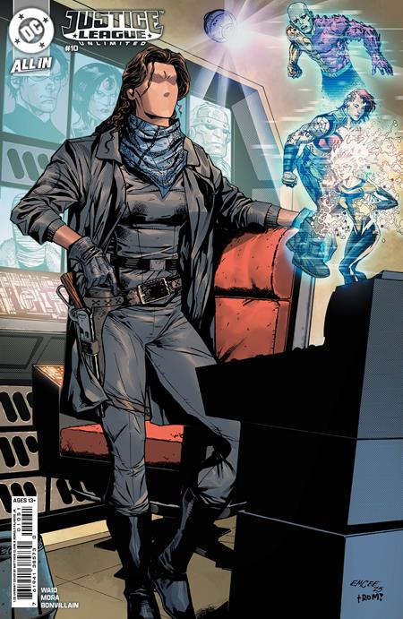 JUSTICE LEAGUE UNLIMITED #10 CVR F INC 1:25 MATTHEW CLARK CARD STOCK VAR