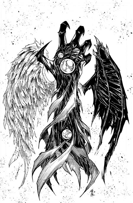 WITCHBLADE #13 CVR D INC 1:10 GIUSEPPE CAFARO B&W VIRGIN VAR