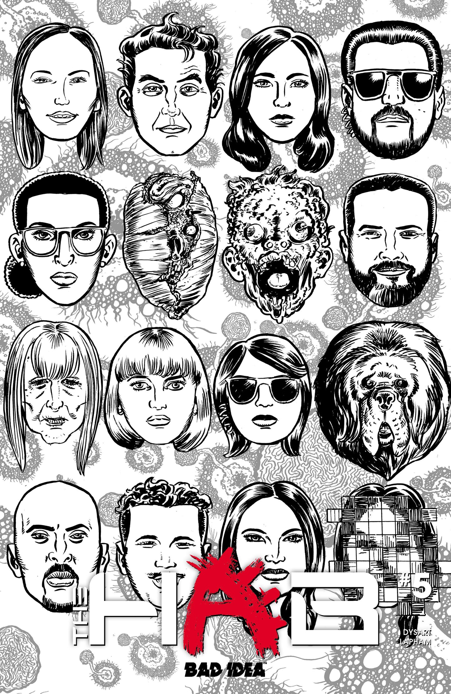HAB #5 (OF 5) CVR C DAVID LAPHAM BW OUTBREAK SKULLS VAR (26 Aug Release)