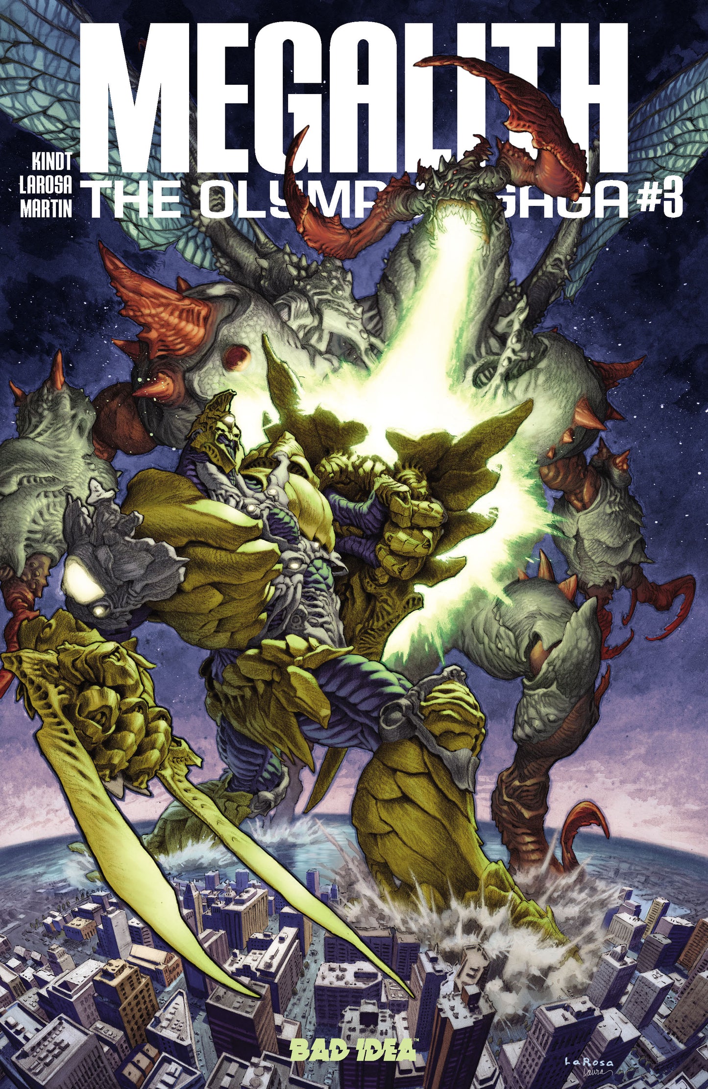 OLYMPUS SAGA MEGALITH #3 (OF 3) CVR A LEWIS LAROSA | BAD IDEA | Comicbookeroo