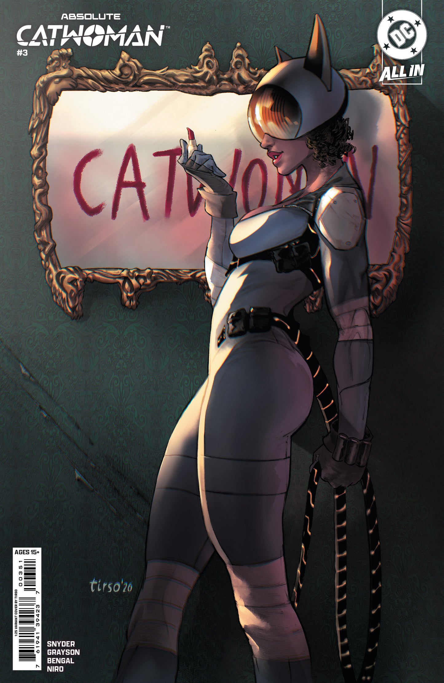 ABSOLUTE CATWOMAN #3 (OF 6) CVR E INC 1:25 TIRSO CARD STOCK VAR | DC COMICS | Comicbookeroo