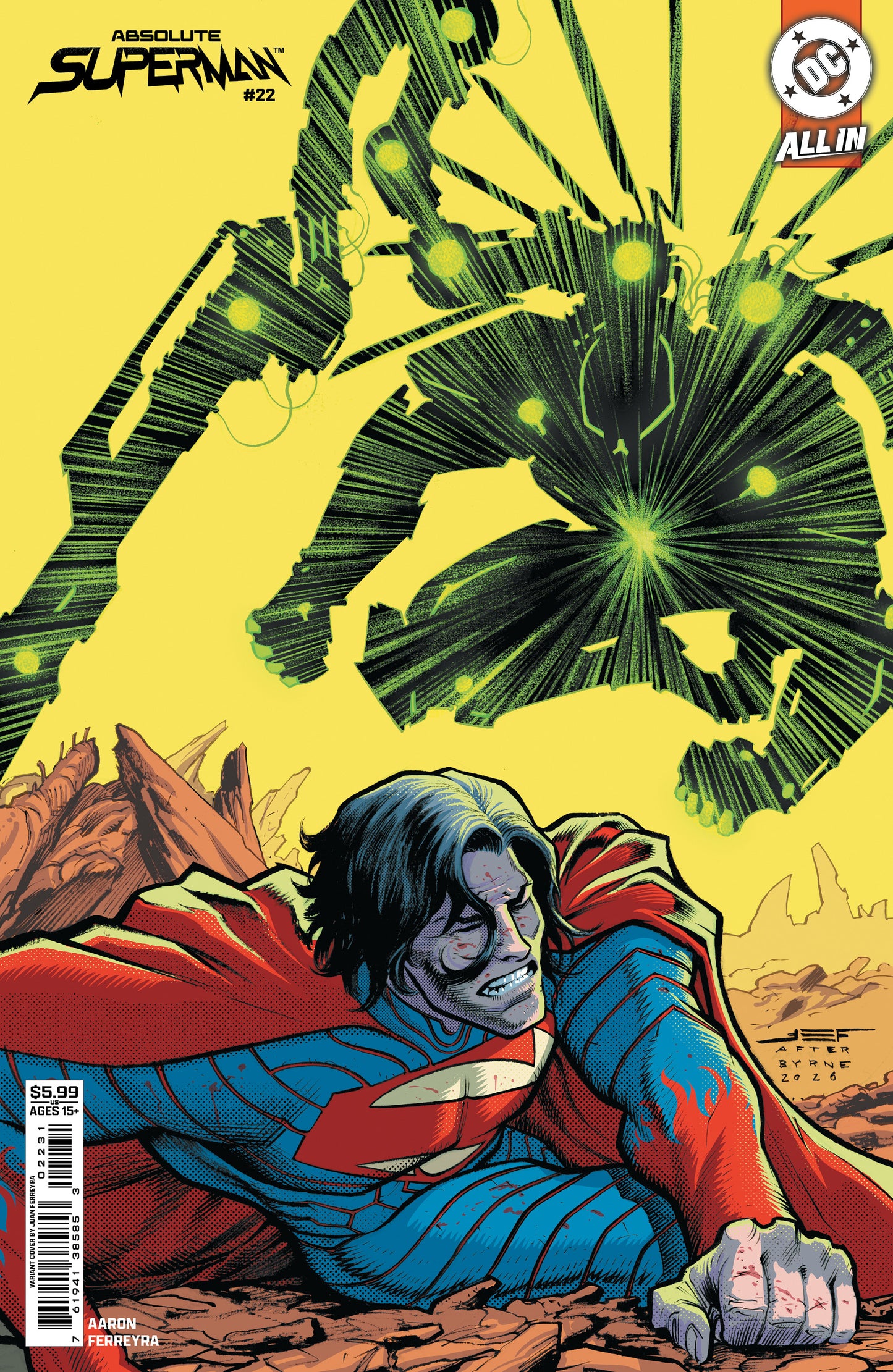 ABSOLUTE SUPERMAN #22 CVR C JUAN FERREYRA CARD STOCK VAR | DC COMICS | Comicbookeroo