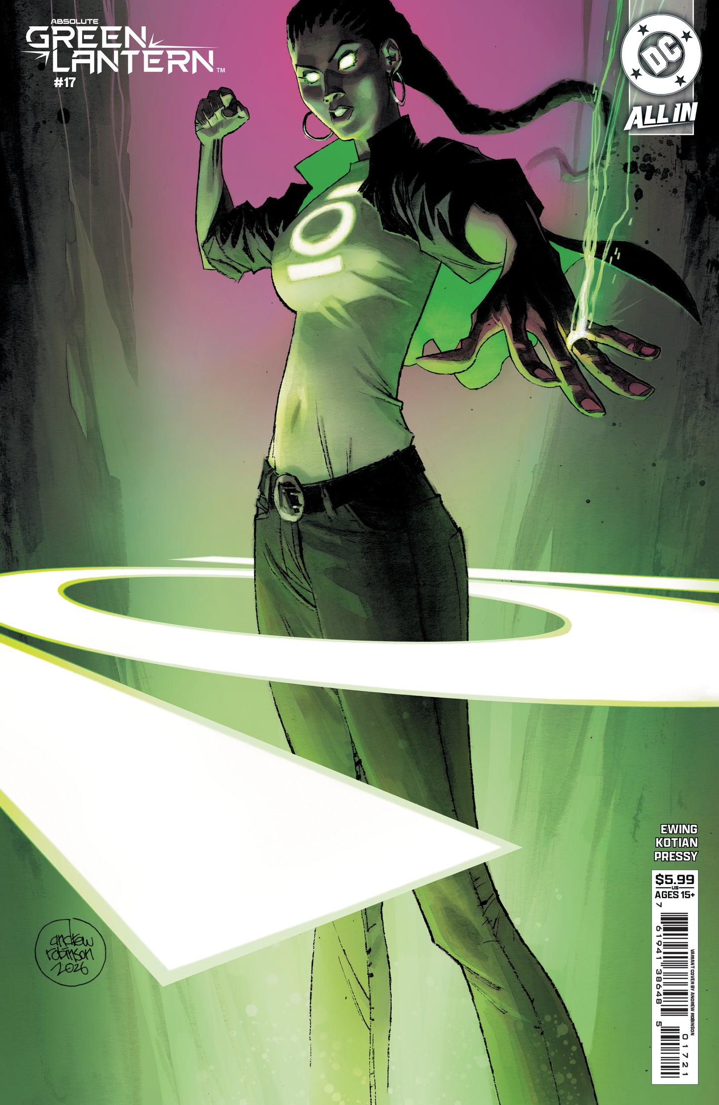 ABSOLUTE GREEN LANTERN #17 CVR B ANDREW ROBINSON CARD STOCK VAR | DC COMICS | Comicbookeroo