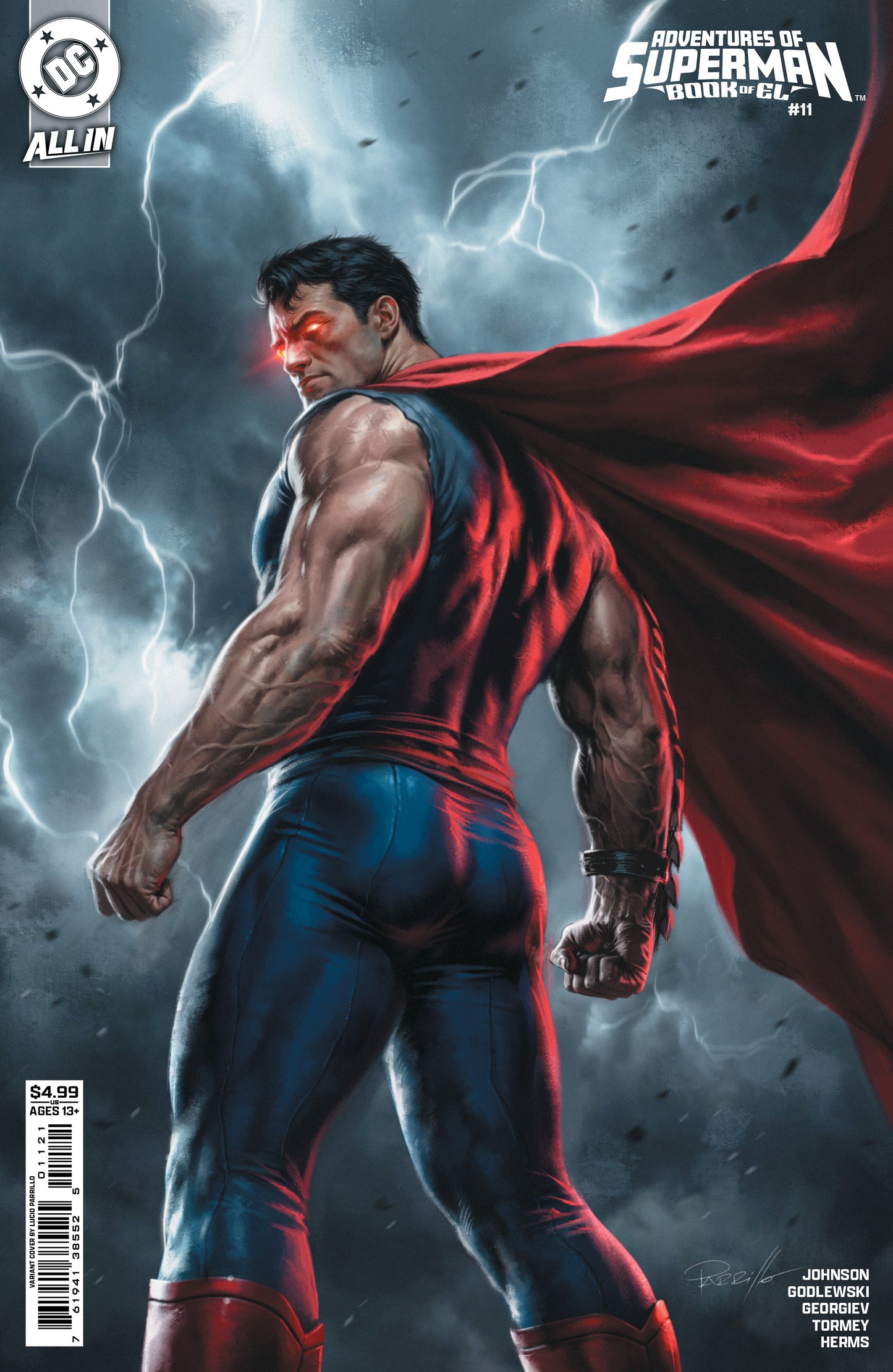 ADVENTURES OF SUPERMAN BOOK OF EL #11 (OF 12) CVR B LUCIO PARRILLO CARD STOCK VAR | DC COMICS | Comicbookeroo