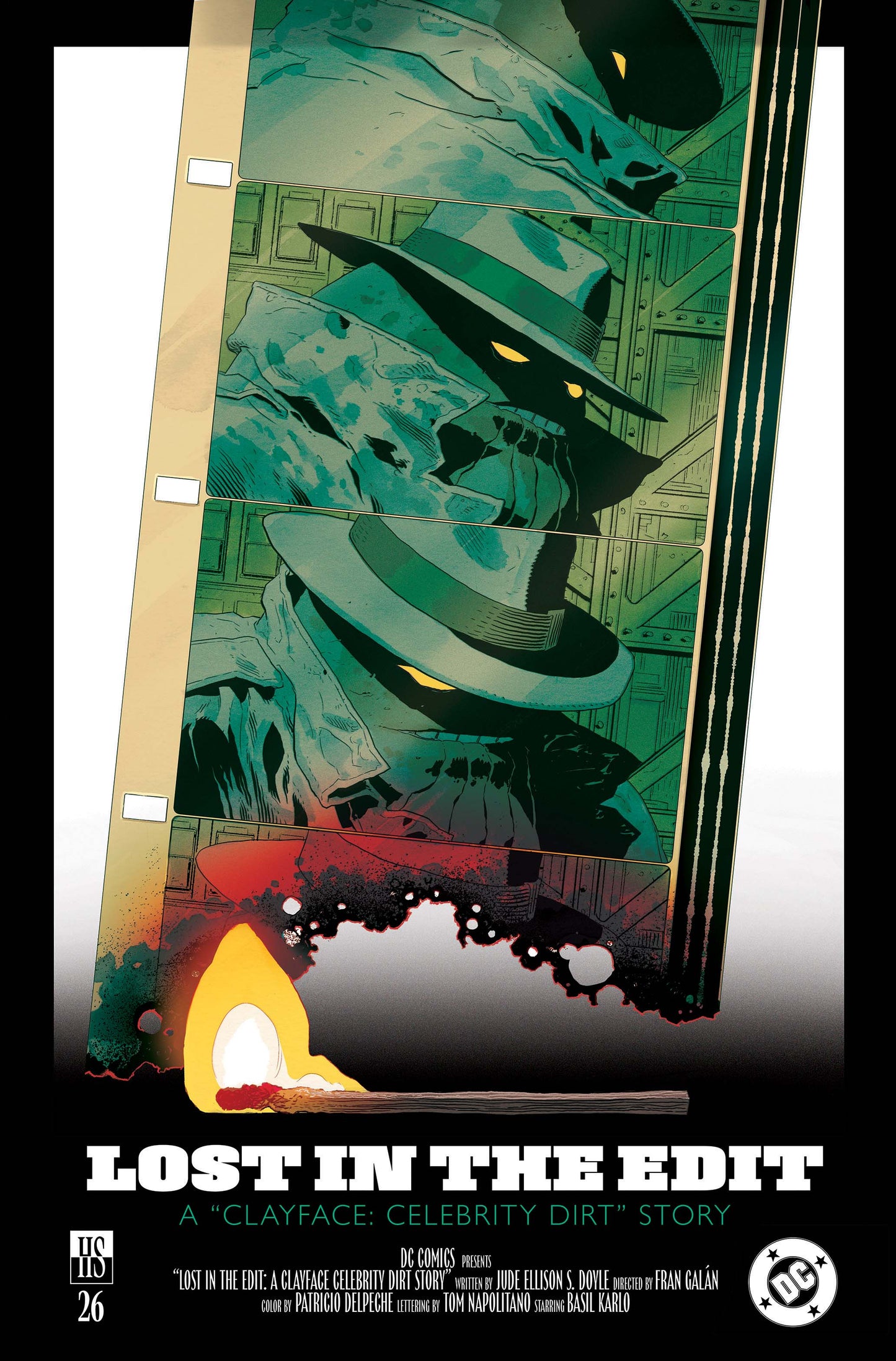 CLAYFACE CELEBRITY DIRT #2 (OF 6) CVR C HAYDEN SHERMAN CARD STOCK VAR (12 Aug Release)