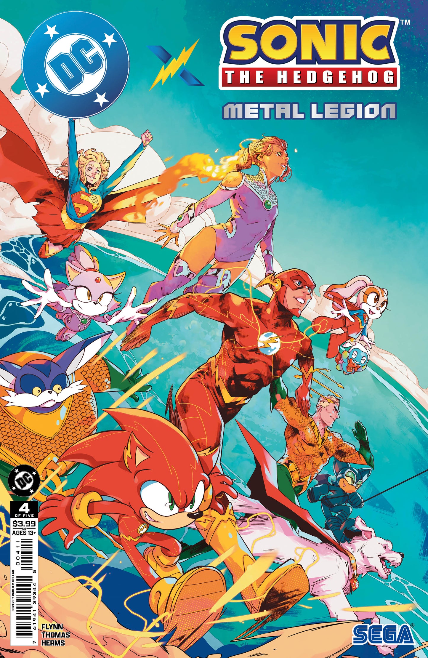 DC X SONIC THE HEDGEHOG METAL LEGION #4 (OF 5) CVR A PABLO M COLLAR | DC COMICS | Comicbookeroo