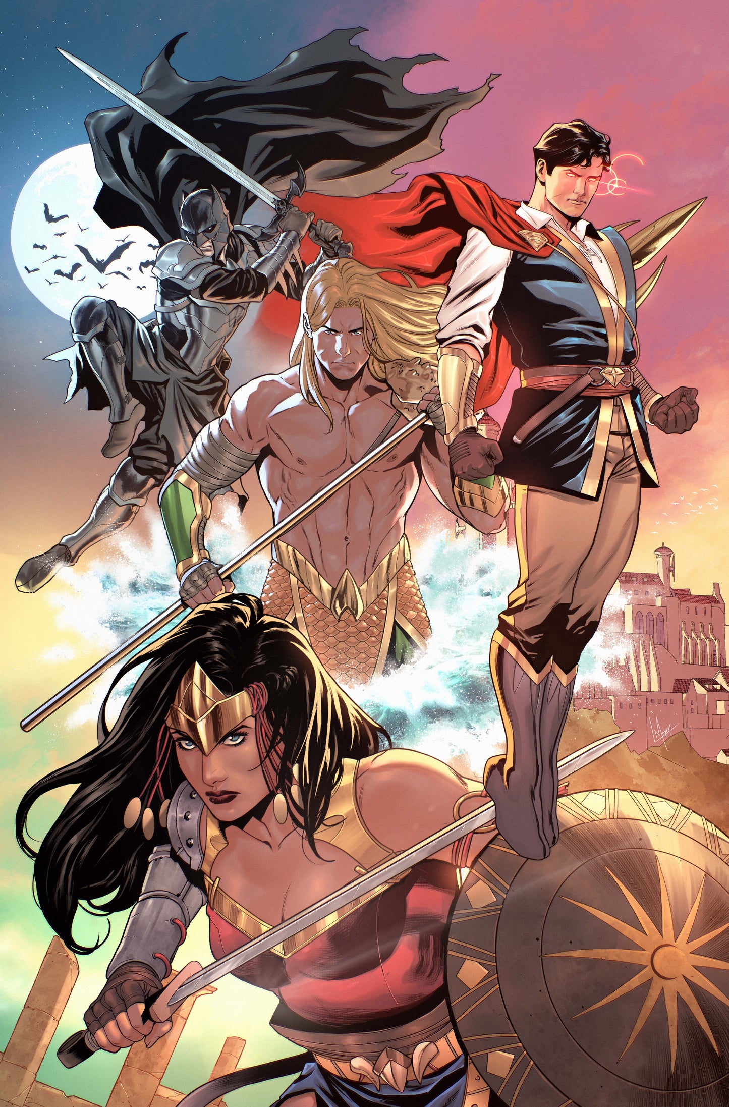 DARK KNIGHTS OF STEEL II #2 (OF 12) CVR D LUCAS MEYER CARD STOCK VAR (19 Aug Release)