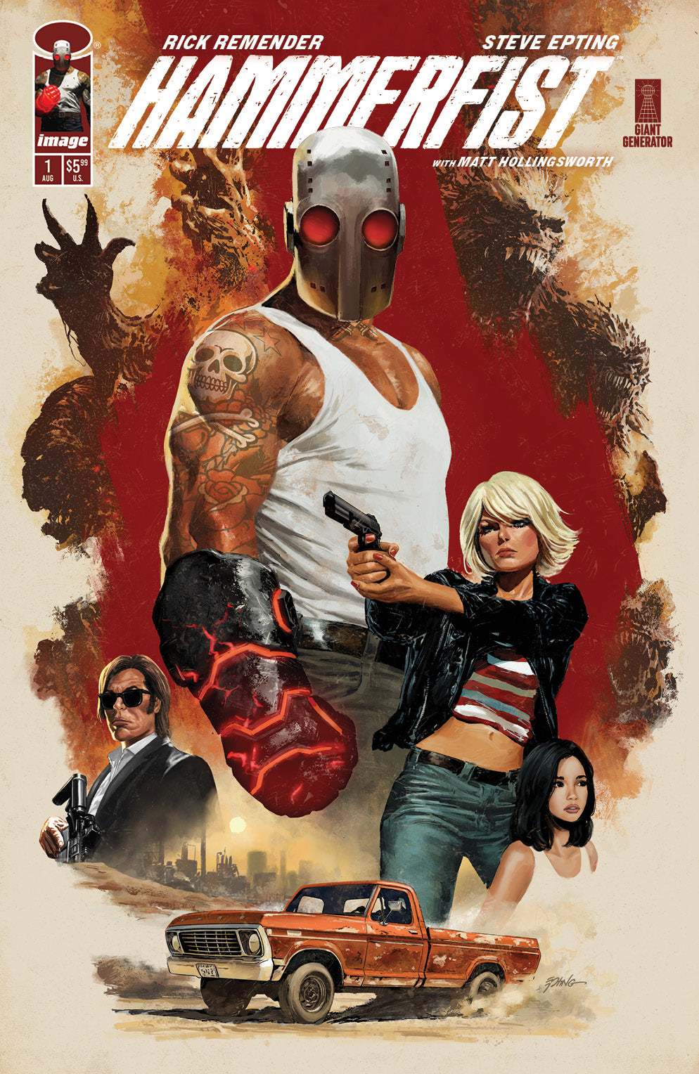 HAMMERFIST #1 CVR A STEVE EPTING (MR) (26 Aug Release)