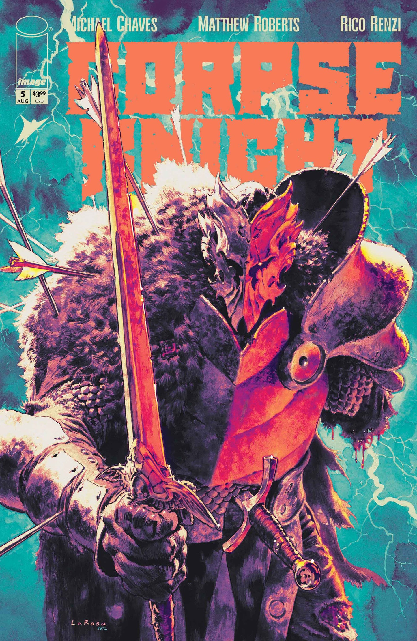 CORPSE KNIGHT #5 (OF 6) CVR B LEWIS LAROSA & RICO RENZI VAR (MR) | IMAGE COMICS | Comicbookeroo