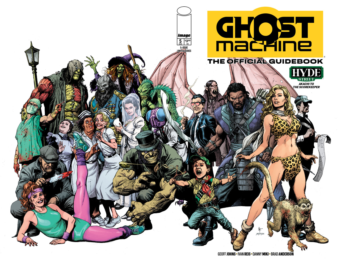 GHOST MACHINE THE OFFICIAL GUIDEBOOK #5 (OF 5) CVR A GARY FRANK & BRAD ANDERSON WRAPAROUND | IMAGE COMICS | Comicbookeroo