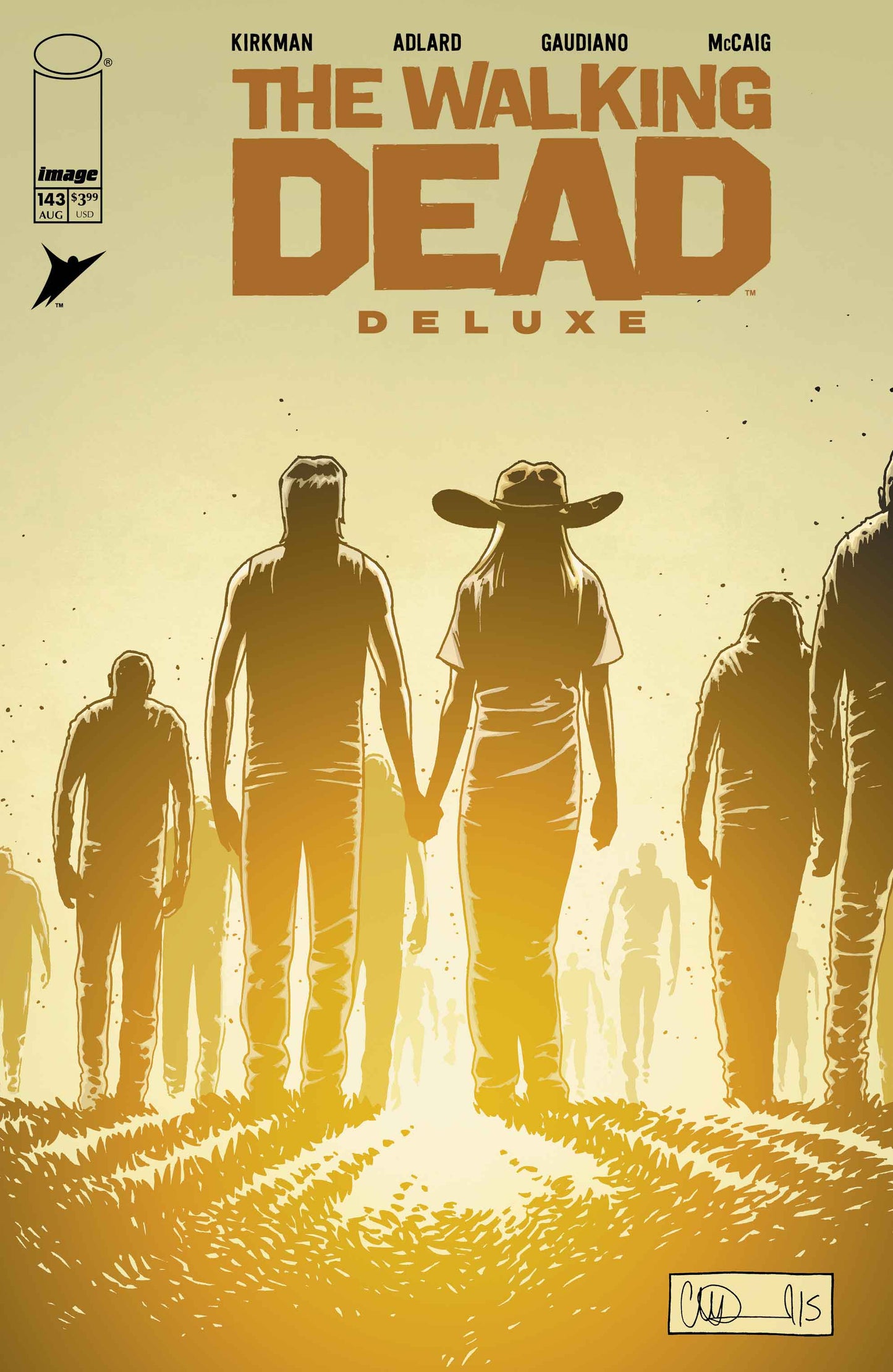 WALKING DEAD DELUXE #143 CVR B CHARLIE ADLARD & DAVE MCCAIG VAR