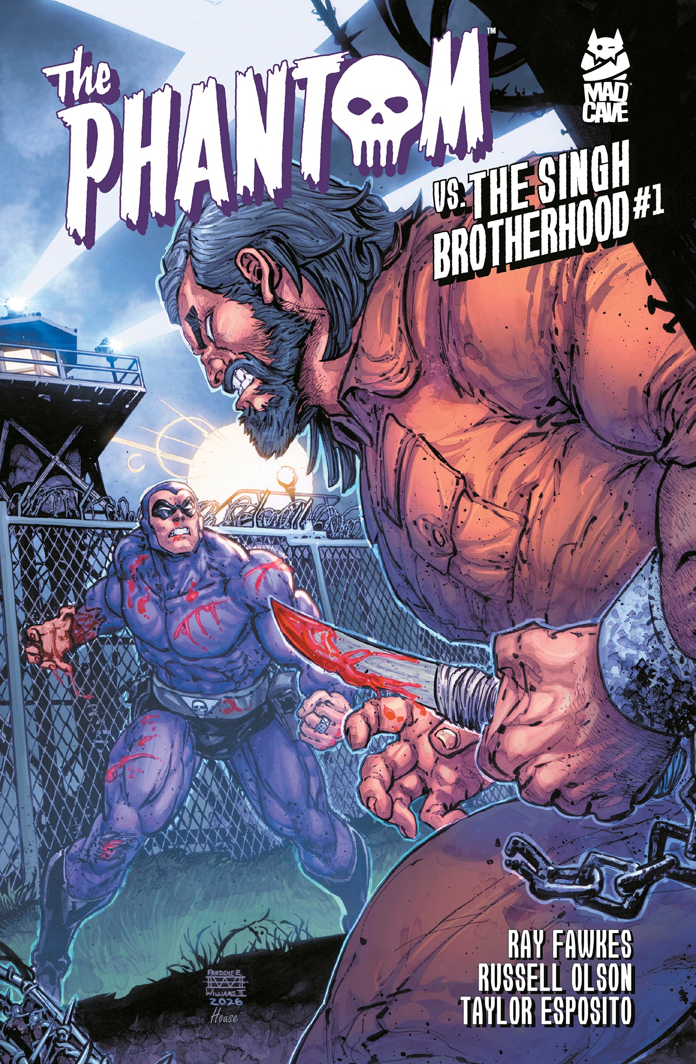 PHANTOM VS THE SINGH BROTHERHOOD (ONE-SHOT) CVR B FREDDIE WILLIAMS II ANDREW DALHOUSE VAR | MAD CAVE STUDIOS | Comicbookeroo
