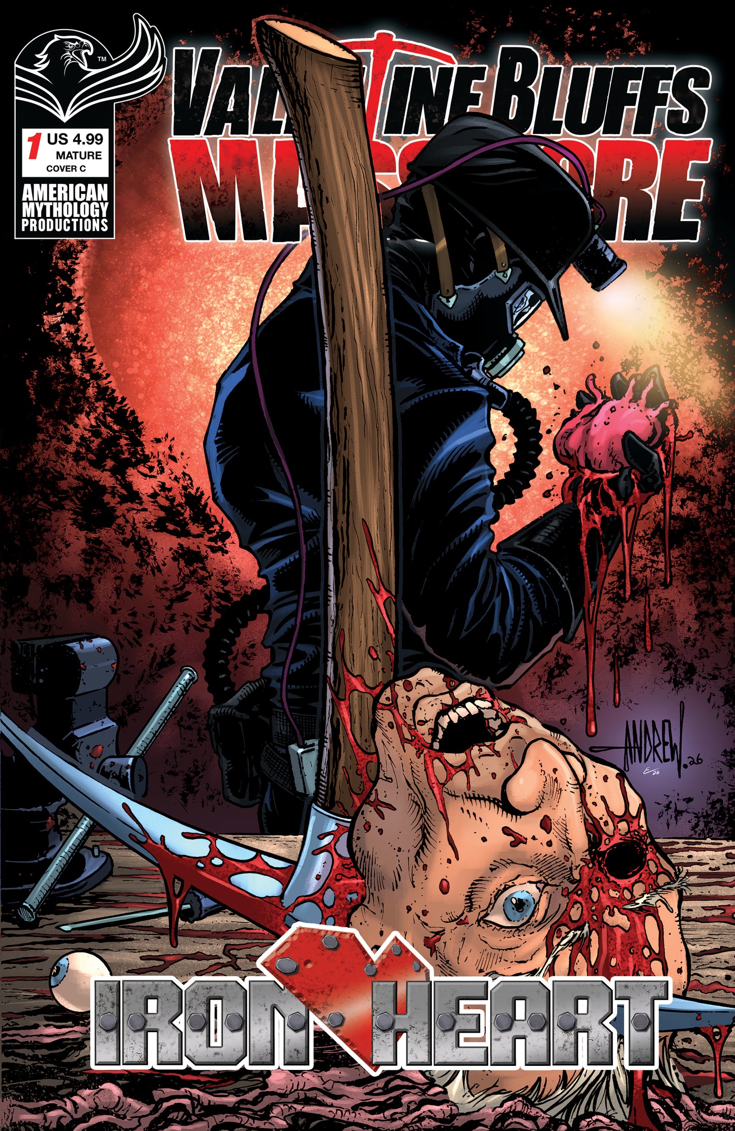 VALENTINE BLUFFS MASSACRE IRON HEART #1 (OF 2) CVR C ANDREW MANGUM VAR (MR) (26 Aug Release)