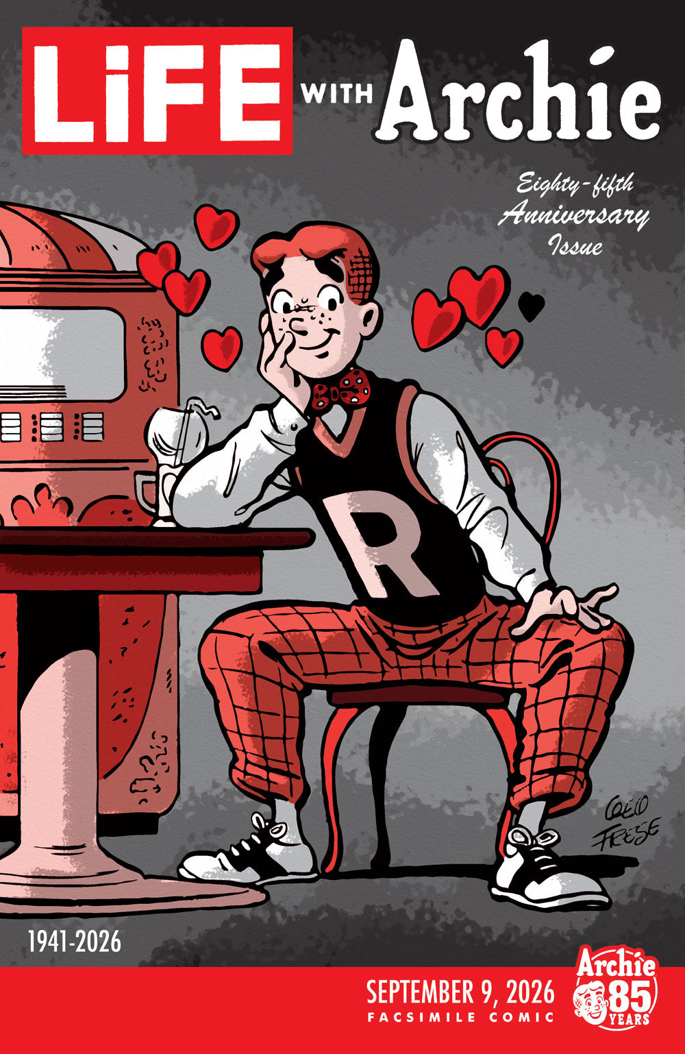 LIFE WITH ARCHIE #1 FOIL FACSIMILE CVR E GEORGE FRESE LIFE MAGAZINE VAR