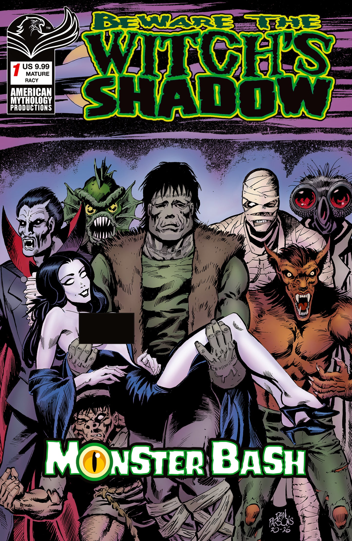 BEWARE THE WITCHS SHADOW MONSTER BASH #1 CVR D DAN PARSONS RISQUE VAR