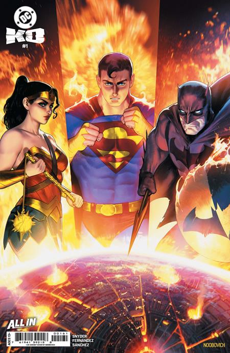 DC K.O. #1 (OF 4) CVR M INC 1:25 NOOBOVICH CARD STOCK VAR