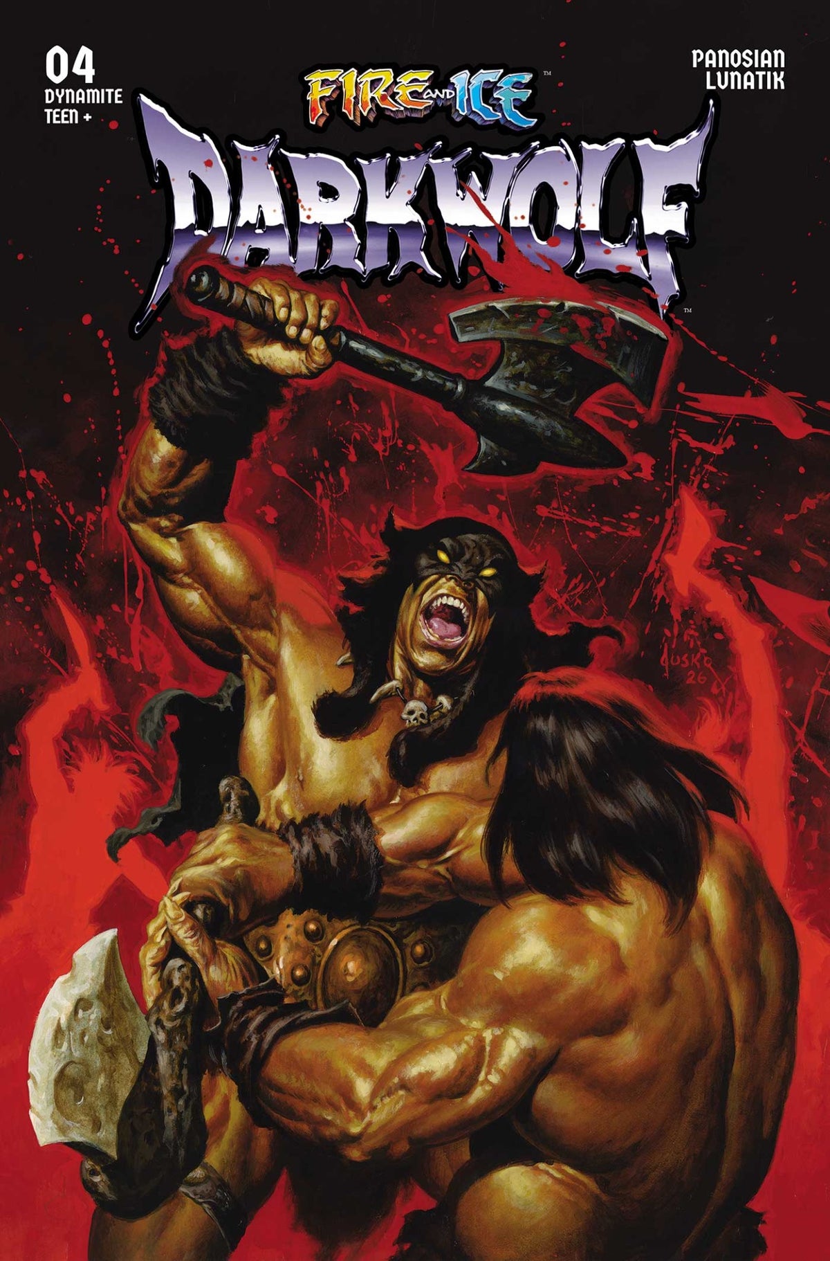 FIRE AND ICE DARKWOLF #4 CVR C JOE JUSKO VAR | DYNAMITE ENTERTAINMENT | Comicbookeroo