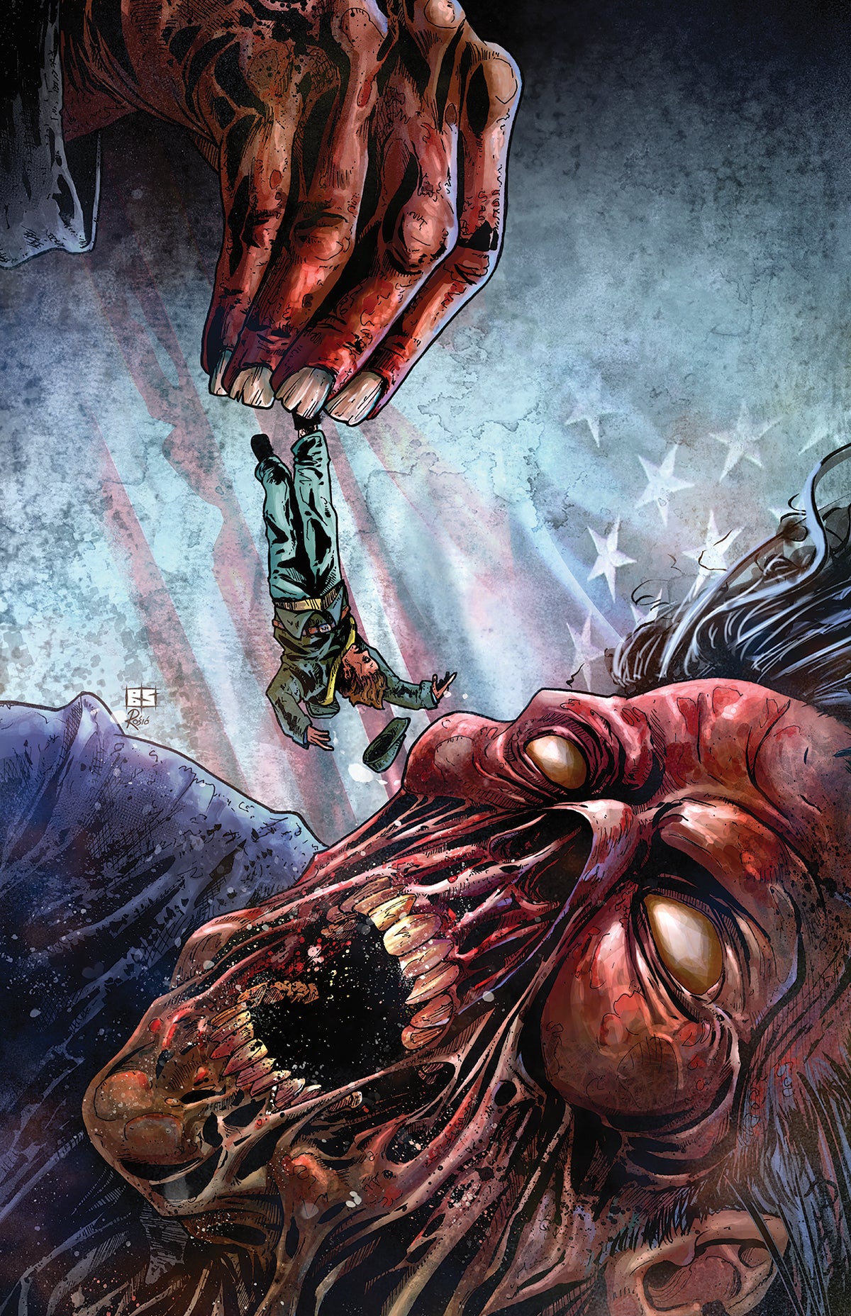 JOHNNY REBS FEAR MACHINE #1 CVR D BRYAN SILVERBAX HOLOFOIL VIRGIN VAR | EX POSSE HOLDINGS | Comicbookeroo
