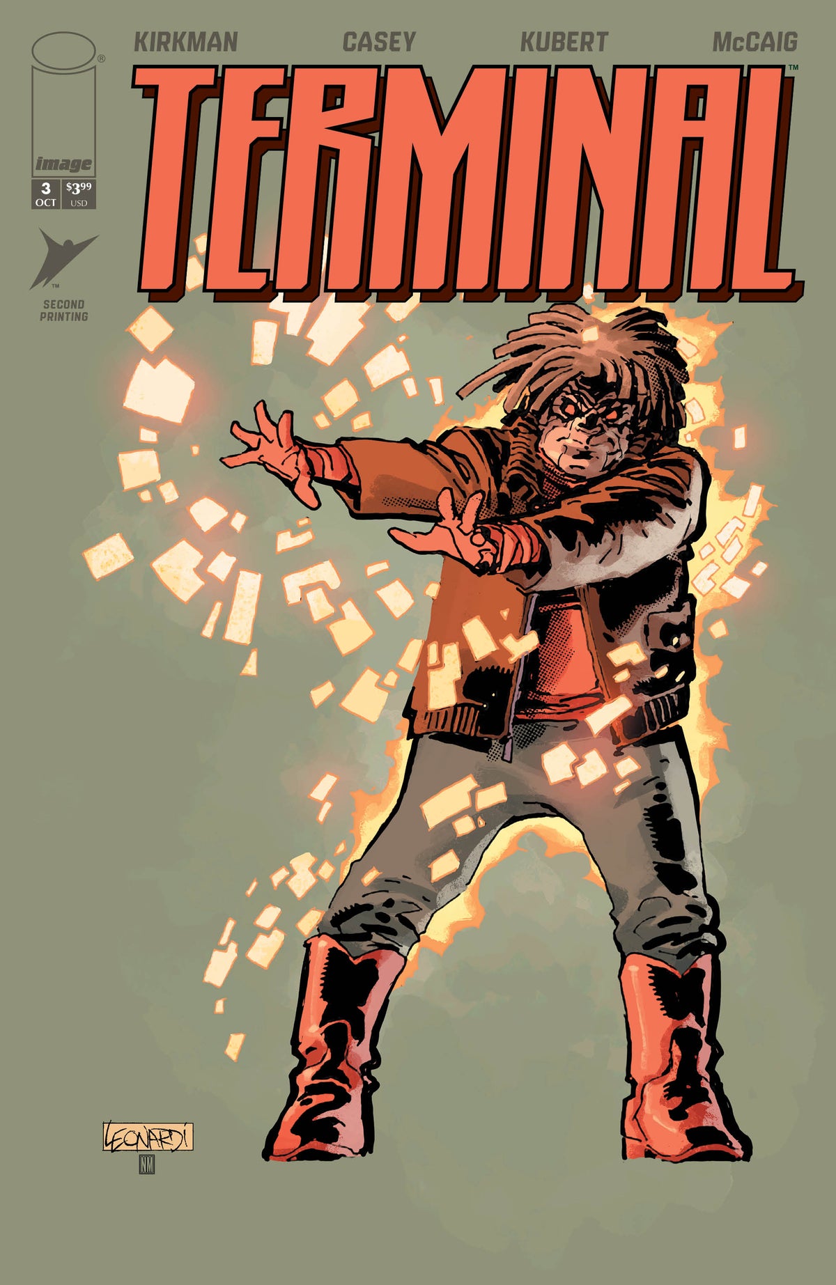 TERMINAL #3 2ND PTG CVR B RICK LEONARDI & NEERAJ MENON THE AWOKEN VAR