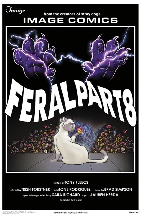 FERAL #8 CVR B TONY FLEECS & TRISH FORSTNER HOMAGE VAR - Comicbookeroo