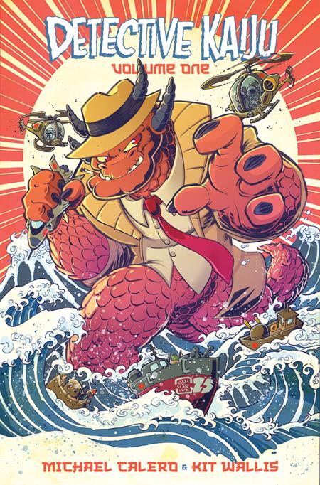 DETECTIVE KAIJU TP VOL 01 CVR B JON SOMMARIVA VAR Limited to 1000 Copies Allocations May Occur (Backorder, Allow 4-5 Weeks)