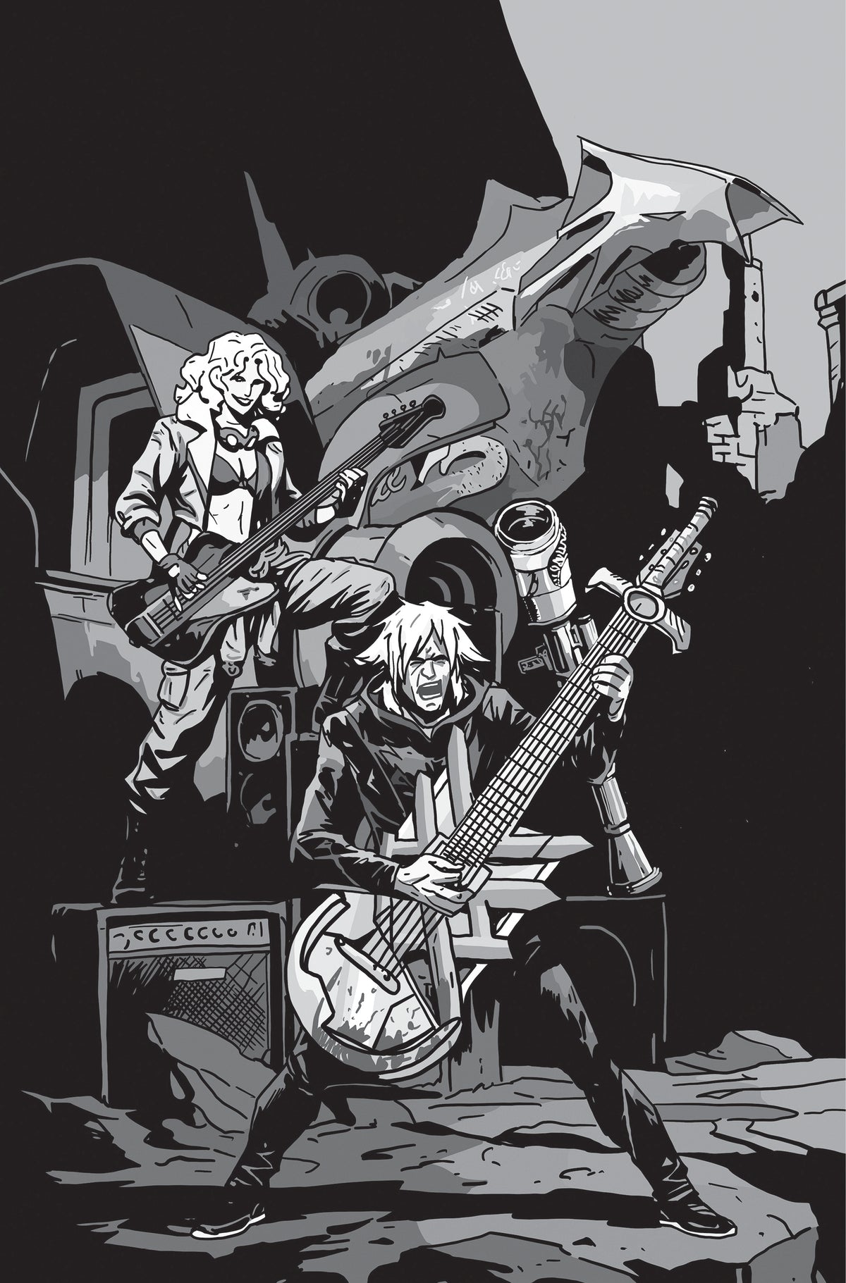 LOST FANTASY #14 CVR D EMMANUEL GERVASONI CARDSTOCK CONCERT B&W VAR | IMAGE COMICS | Comicbookeroo