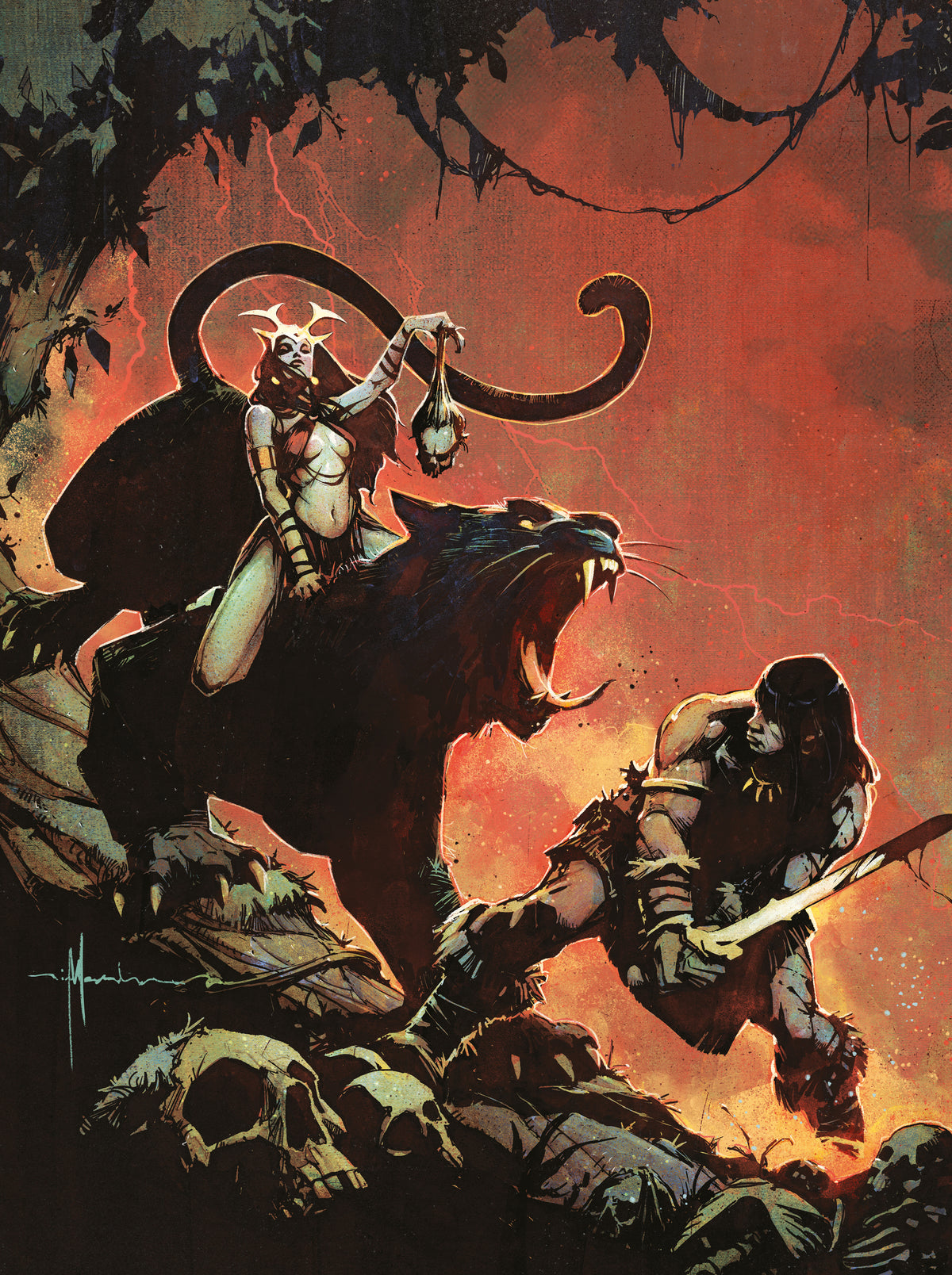 SAVAGE SWORD OF CONAN #17 CVR D NICK MARINKOVICH VIRGIN CARDSTOCK VAR