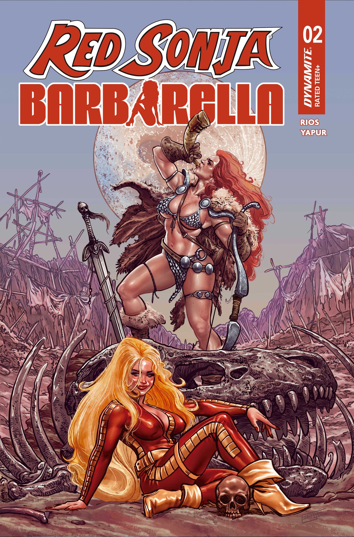 RED SONJA BARBARELLA #2 CVR C DIEGO YAPUR VAR | DYNAMITE ENTERTAINMENT | Comicbookeroo