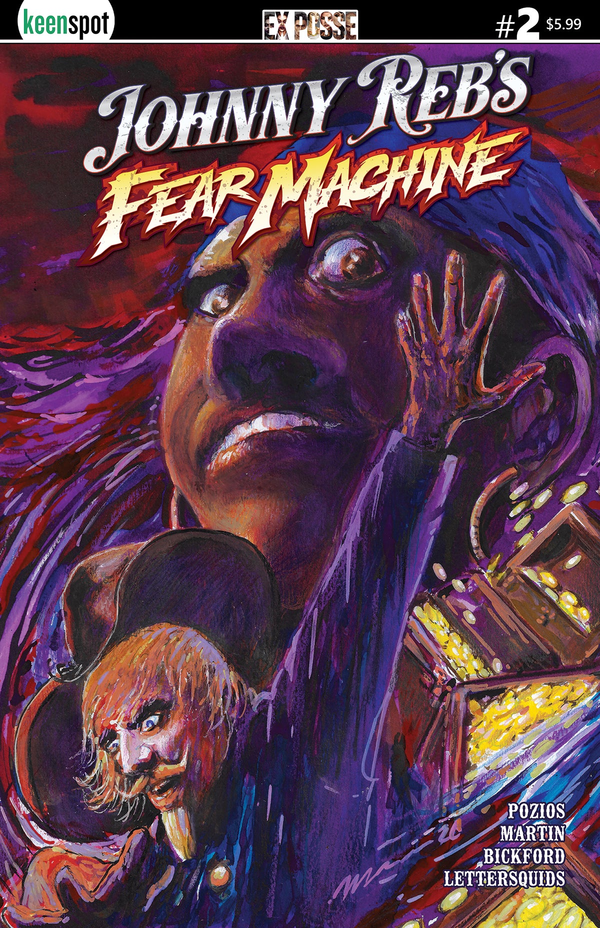 JOHNNY REBS FEAR MACHINE #2 CVR B MANUEL MARTIN PENICHE VAR | EX POSSE HOLDINGS | Comicbookeroo