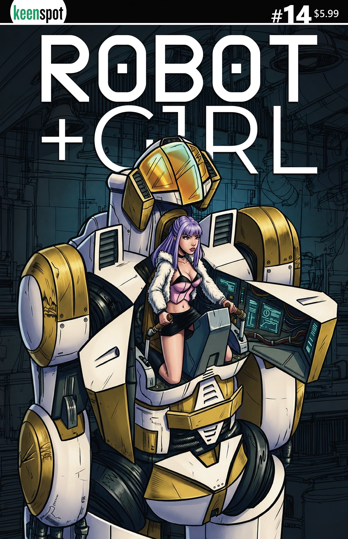 ROBOT + GIRL #14 CVR A MIKE WHITE SITTING PRETTY | EX POSSE HOLDINGS | Comicbookeroo