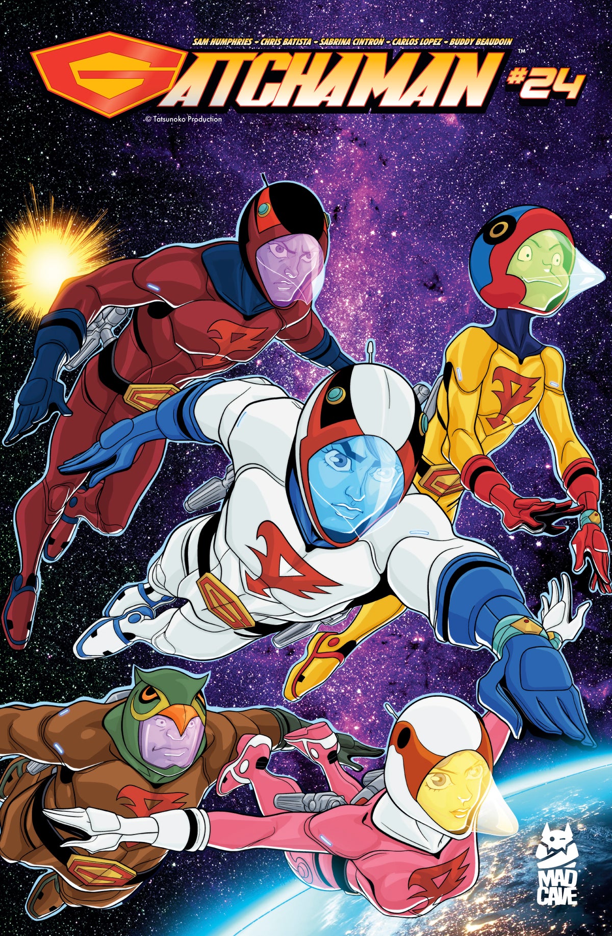 GATCHAMAN #24 CVR A CHRIS BATISTA SABRINA CINTRON TOM CHU | MAD CAVE STUDIOS | Comicbookeroo
