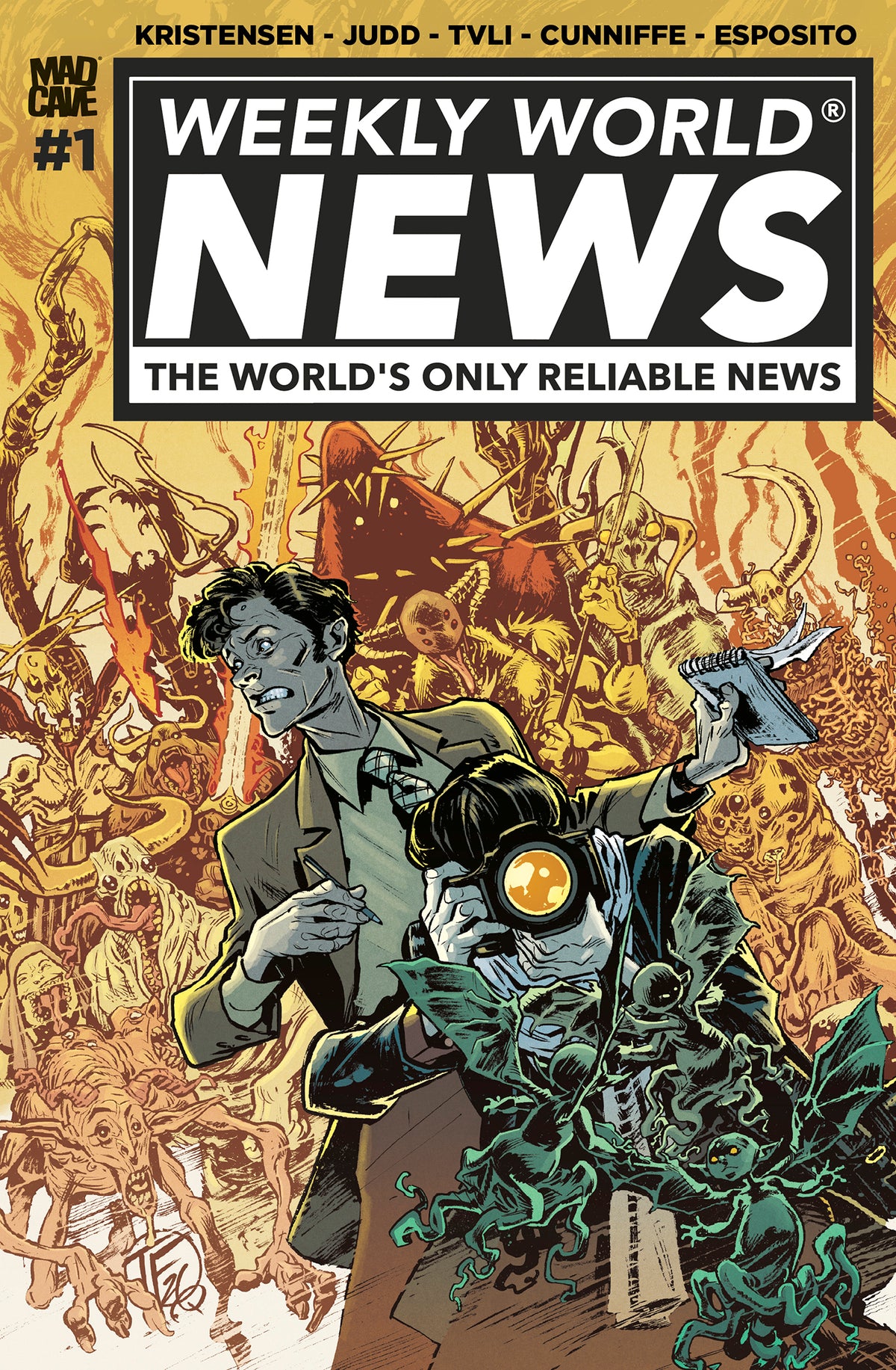 WEEKLY WORLD NEWS #1 (OF 6) CVR E TOM FOWLER FOIL VAR | MAD CAVE STUDIOS | Comicbookeroo