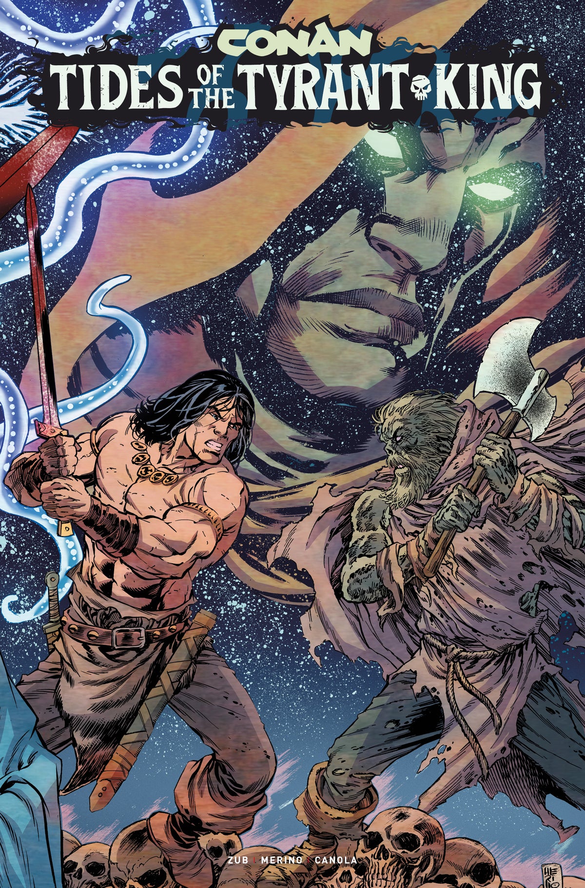 CONAN THE BARBARIAN TIDES OF THE TYRANT KING #4 (OF 4) CVR B JESUS MERINO VAR (MR) | TITAN COMICS | Comicbookeroo