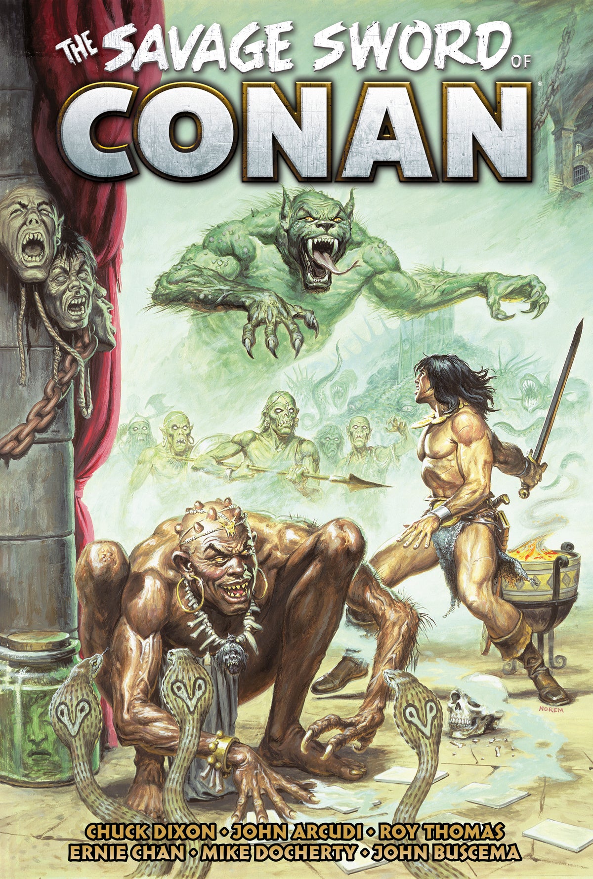 SAVAGE SWORD OF CONAN THE ORIGINAL COMICS OMNIBUS HC VOL 13 DIRECT MARKET EDITION EARL NOREM CVR (MR) | TITAN COMICS | Comicbookeroo