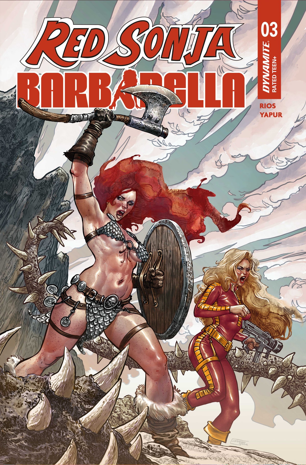 RED SONJA BARBARELLA #3 CVR C DIEGO YAPUR VAR