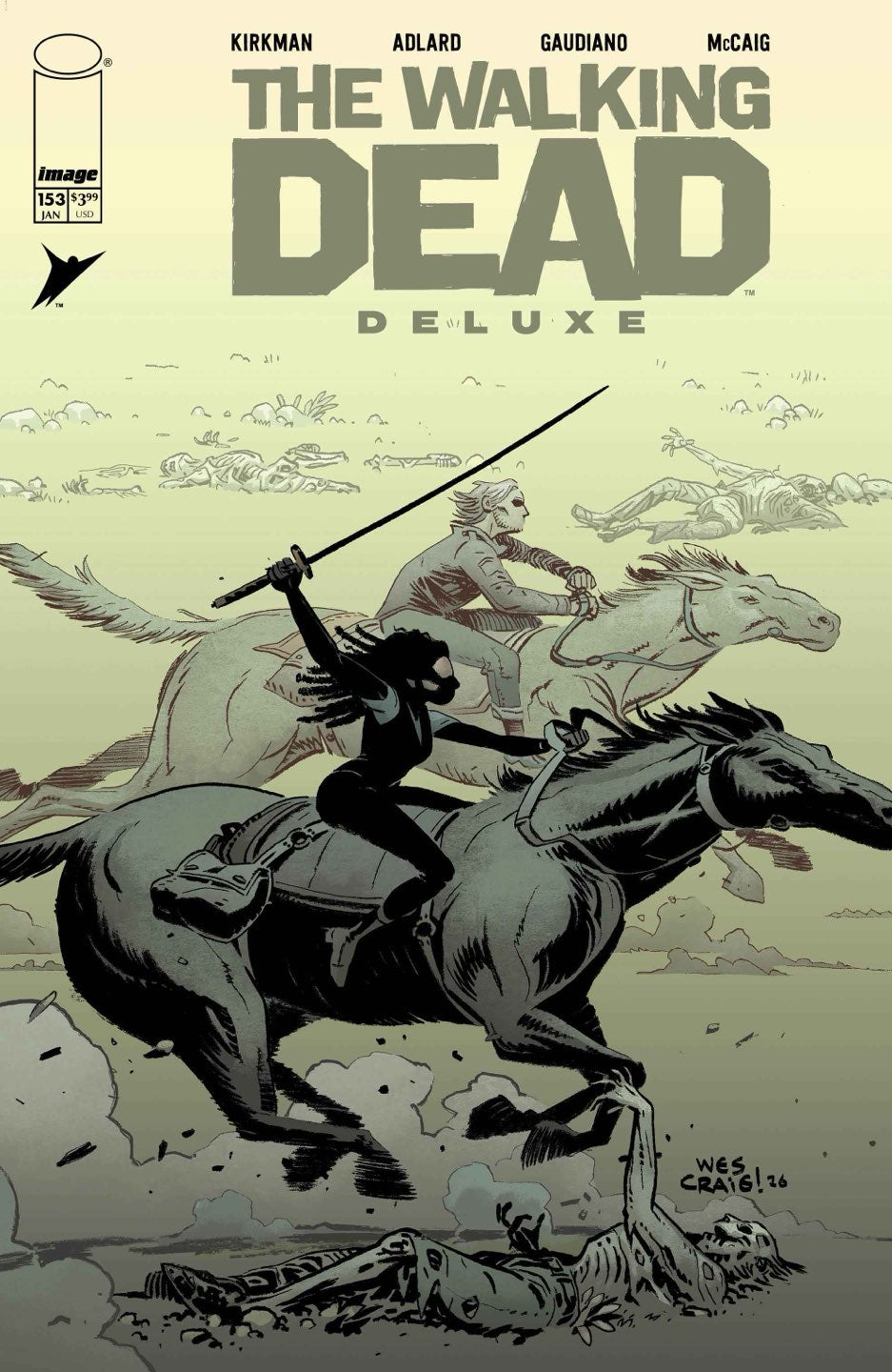 WALKING DEAD DELUXE #153 CVR C WES CRAIG & DAVE MCCAIG VAR