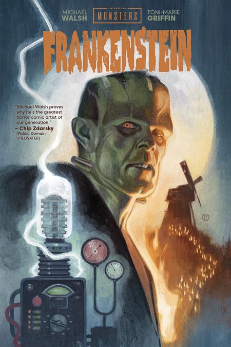 UNIVERSAL MONSTERS FRANKENSTEIN HC DIRECT MARKET EXCLUSIVE JULIAN TOTINO TEDESCO CVR (Backorder, Allow 4-5 Weeks)